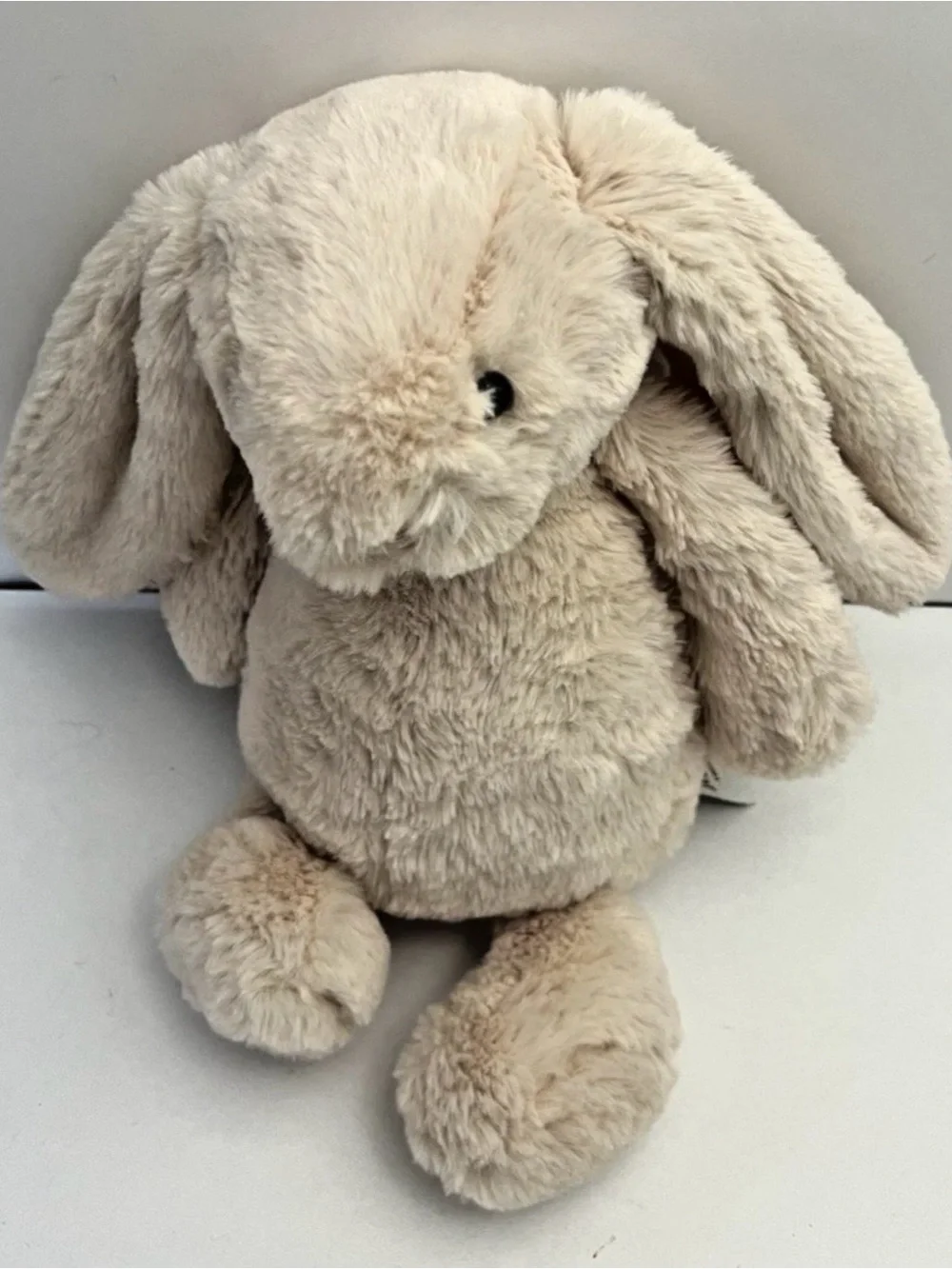 Jellycat London Bashful Bunny Plush Beige Rabbit 11” Medium Soft Toy Gold Tag